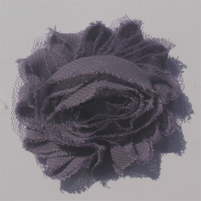 30 buc 2,5" flori din șifon ponosit pentru fetițe bentită Accesorii pentru păr haine pentru copii mici rochie cusut flori decorative