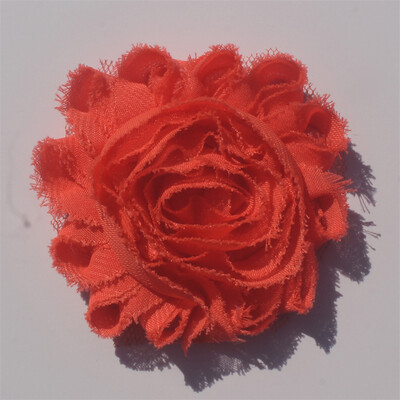 30 buc 2,5" flori din șifon ponosit pentru fetițe bentită Accesorii pentru păr haine pentru copii mici rochie cusut flori decorative