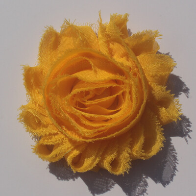 30 buc 2,5" flori din șifon ponosit pentru fetițe bentită Accesorii pentru păr haine pentru copii mici rochie cusut flori decorative