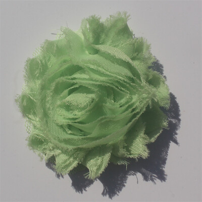 30 buc 2,5" flori din șifon ponosit pentru fetițe bentită Accesorii pentru păr haine pentru copii mici rochie cusut flori decorative