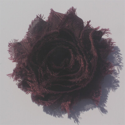 30 buc 2,5" flori din șifon ponosit pentru fetițe bentită Accesorii pentru păr haine pentru copii mici rochie cusut flori decorative