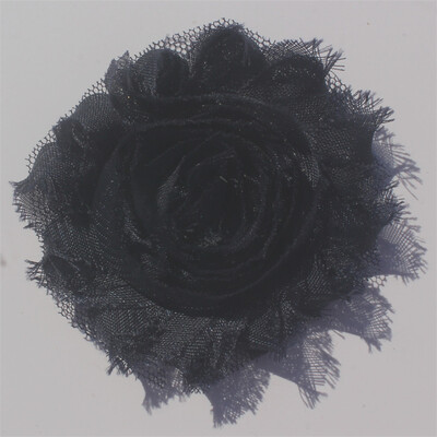 30 buc 2,5" flori din șifon ponosit pentru fetițe bentită Accesorii pentru păr haine pentru copii mici rochie cusut flori decorative