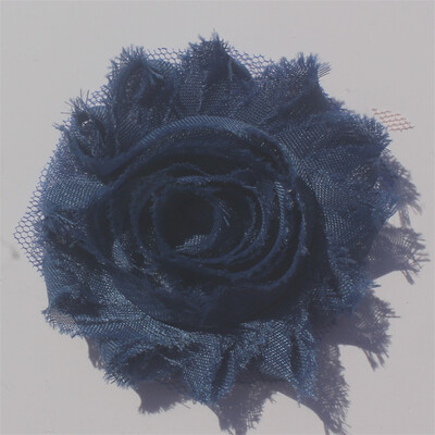 30 buc 2,5" flori din șifon ponosit pentru fetițe bentită Accesorii pentru păr haine pentru copii mici rochie cusut flori decorative