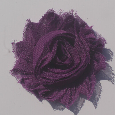 30 buc 2,5" flori din șifon ponosit pentru fetițe bentită Accesorii pentru păr haine pentru copii mici rochie cusut flori decorative