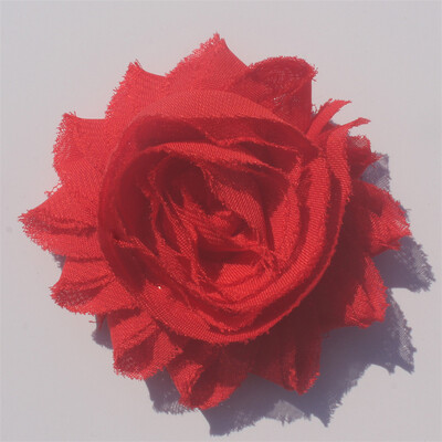 30 buc 2,5" flori din șifon ponosit pentru fetițe bentită Accesorii pentru păr haine pentru copii mici rochie cusut flori decorative