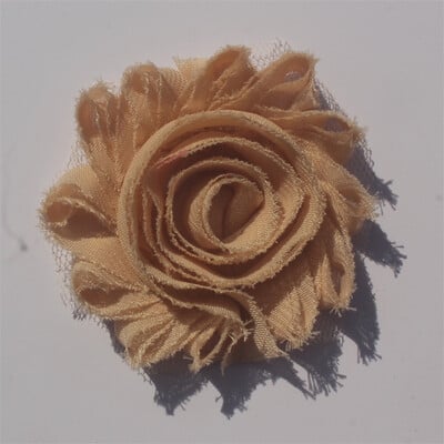 30 buc 2,5" flori din șifon ponosit pentru fetițe bentită Accesorii pentru păr haine pentru copii mici rochie cusut flori decorative