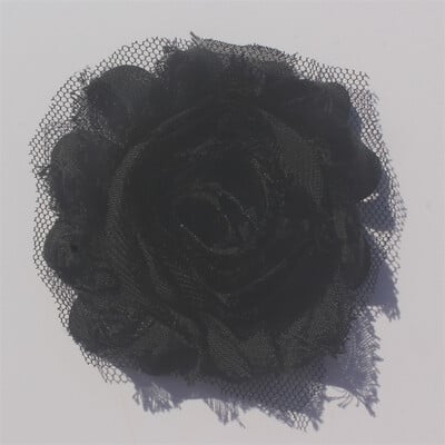 30 buc 2,5" flori din șifon ponosit pentru fetițe bentită Accesorii pentru păr haine pentru copii mici rochie cusut flori decorative