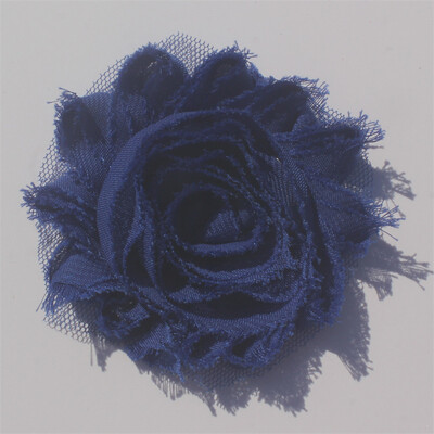 30 buc 2,5" flori din șifon ponosit pentru fetițe bentită Accesorii pentru păr haine pentru copii mici rochie cusut flori decorative