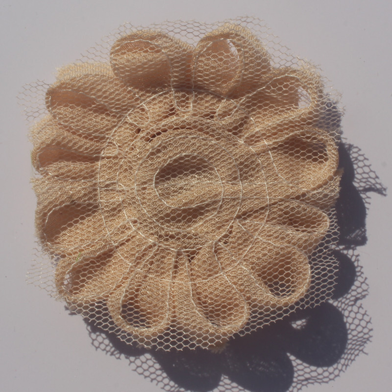 30 buc 2,5" flori din șifon ponosit pentru fetițe bentită Accesorii pentru păr haine pentru copii mici rochie cusut flori decorative