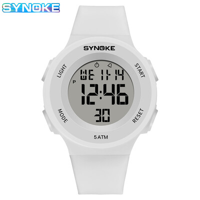SYNOKE skaitmeniniai laikrodžiai vaikiški sportiniai šviečiantys daugiafunkciai, vandeniui atsparūs Chrono rankiniai laikrodžiai, madingi mergaitėms, mokiniams, nauji