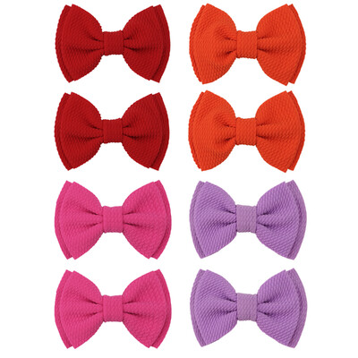 8 részes nagy masni 4,5"-es lófarok Pigtail Alligator Clipek Hajcsavarok Kiegészítők kislányoknak, tinédzsereknek, gyerekeknek párban