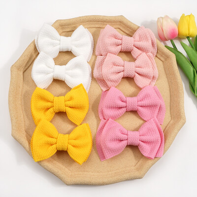 8 részes nagy masni 4,5"-es lófarok Pigtail Alligator Clipek Hajcsavarok Kiegészítők kislányoknak, tinédzsereknek, gyerekeknek párban