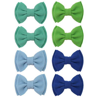 8 részes nagy masni 4,5"-es lófarok Pigtail Alligator Clipek Hajcsavarok Kiegészítők kislányoknak, tinédzsereknek, gyerekeknek párban