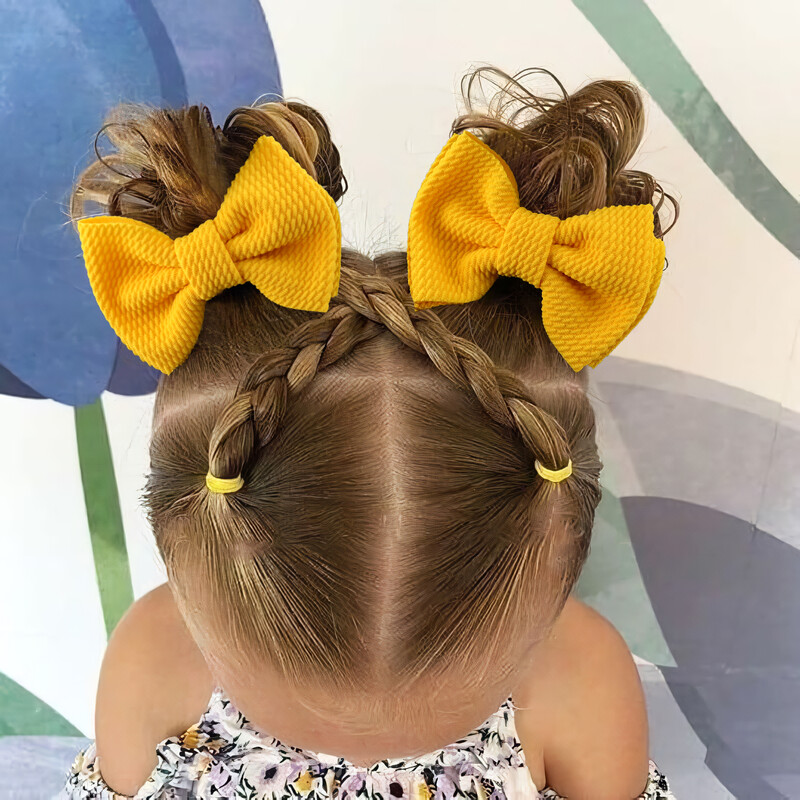 8 részes nagy masni 4,5"-es lófarok Pigtail Alligator Clipek Hajcsavarok Kiegészítők kislányoknak, tinédzsereknek, gyerekeknek párban