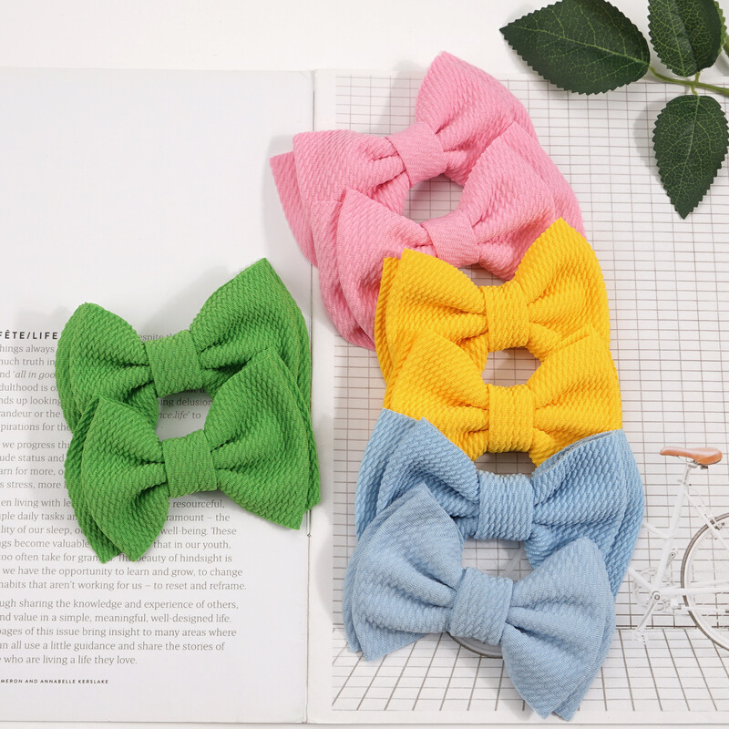 8 részes nagy masni 4,5"-es lófarok Pigtail Alligator Clipek Hajcsavarok Kiegészítők kislányoknak, tinédzsereknek, gyerekeknek párban