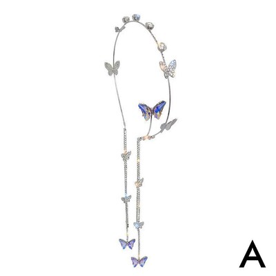 Accesorii pentru păr cu strasuri Bentiță de perle de cristal Tochină pentru cap Bentiță de fluture Cerc de păr pentru femeie Tiara pentru bentita pentru fete