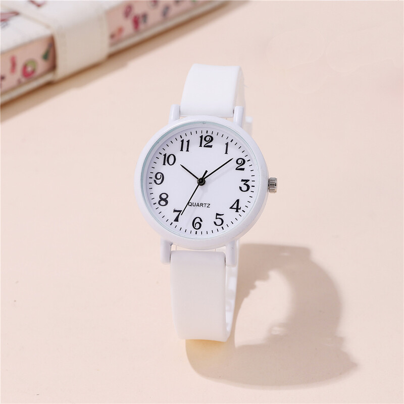 divat egyszerű szilikon szalag kvarc fiúk lányok diákok Watch