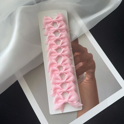 10 ks/sada 2,4 palca Grosgrain stuha mašle sponky do vlasov pre deti dievčatá malé vlečné mašle sponky do vlasov pokrývky hlavy vlasové doplnky