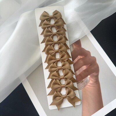 10 ks/sada 2,4 palca Grosgrain stuha mašle sponky do vlasov pre deti dievčatá malé vlečné mašle sponky do vlasov pokrývky hlavy vlasové doplnky