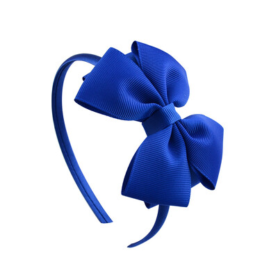 3,7 hüvelykes nagy virágos fejpánt gyerekeknek lányoknak tömör kézzel készített hajkarika Grosgrain szalagos hajkiegészítők ajándékok