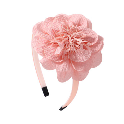 3,7 hüvelykes nagy virágos fejpánt gyerekeknek lányoknak tömör kézzel készített hajkarika Grosgrain szalagos hajkiegészítők ajándékok