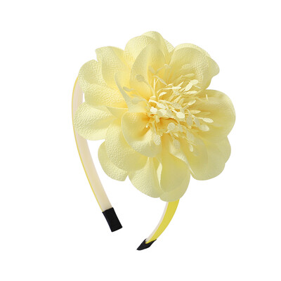 3,7 hüvelykes nagy virágos fejpánt gyerekeknek lányoknak tömör kézzel készített hajkarika Grosgrain szalagos hajkiegészítők ajándékok