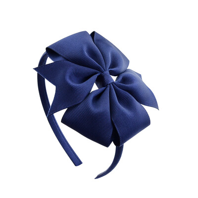 3,7 hüvelykes nagy virágos fejpánt gyerekeknek lányoknak tömör kézzel készített hajkarika Grosgrain szalagos hajkiegészítők ajándékok