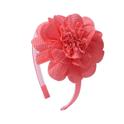 3,7 hüvelykes nagy virágos fejpánt gyerekeknek lányoknak tömör kézzel készített hajkarika Grosgrain szalagos hajkiegészítők ajándékok