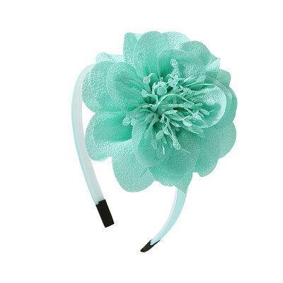 3,7 hüvelykes nagy virágos fejpánt gyerekeknek lányoknak tömör kézzel készített hajkarika Grosgrain szalagos hajkiegészítők ajándékok