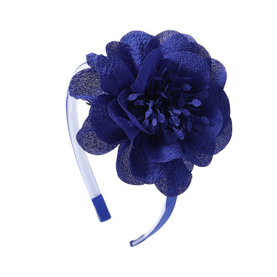 3,7 hüvelykes nagy virágos fejpánt gyerekeknek lányoknak tömör kézzel készített hajkarika Grosgrain szalagos hajkiegészítők ajándékok