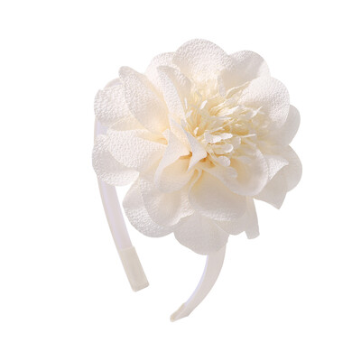 3,7 hüvelykes nagy virágos fejpánt gyerekeknek lányoknak tömör kézzel készített hajkarika Grosgrain szalagos hajkiegészítők ajándékok