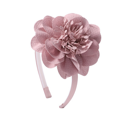 3,7 hüvelykes nagy virágos fejpánt gyerekeknek lányoknak tömör kézzel készített hajkarika Grosgrain szalagos hajkiegészítők ajándékok