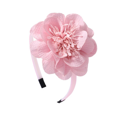 3,7 hüvelykes nagy virágos fejpánt gyerekeknek lányoknak tömör kézzel készített hajkarika Grosgrain szalagos hajkiegészítők ajándékok
