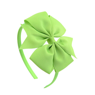 3,7 hüvelykes nagy virágos fejpánt gyerekeknek lányoknak tömör kézzel készített hajkarika Grosgrain szalagos hajkiegészítők ajándékok