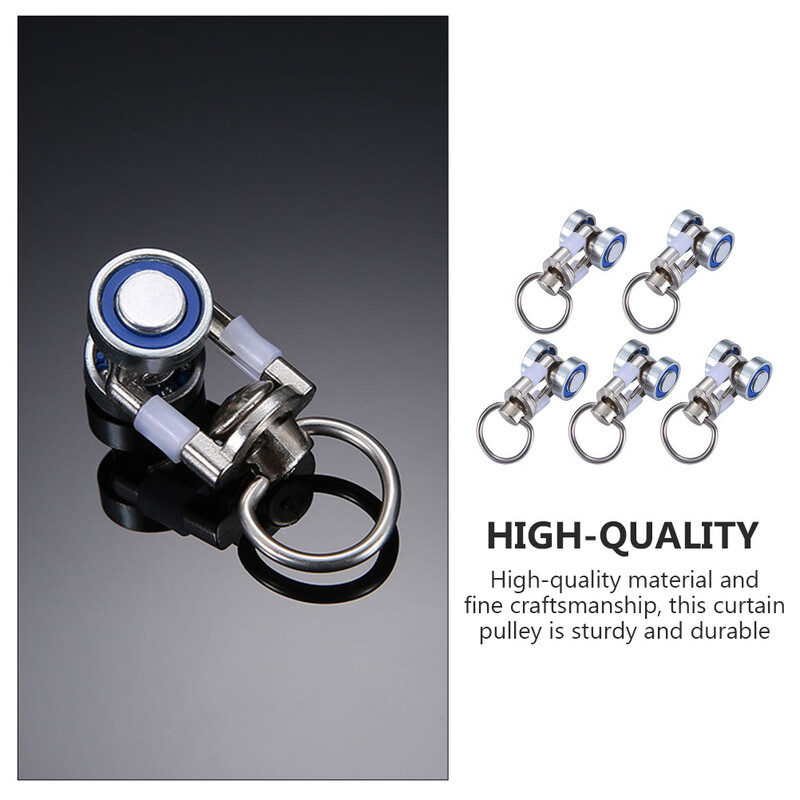 Užuolaidų bėgių ritinėliai Lubų skriemuliai tylūs kabliai Užuolaidos Metaliniai Ratai Ratai Bėgių Volai Slydimo skriemuliai Bėgiai