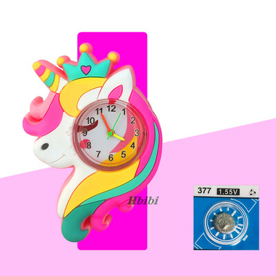 Rajzfilm egyszarvú karórák gyerekeknek tanulási idő Óra játékok baba születésnapi és karácsonyi ajándékok pofon csuklóra gyerekórák fiúknak
