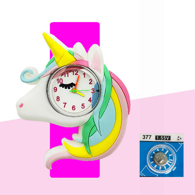 Rajzfilm egyszarvú karórák gyerekeknek tanulási idő Óra játékok baba születésnapi és karácsonyi ajándékok pofon csuklóra gyerekórák fiúknak