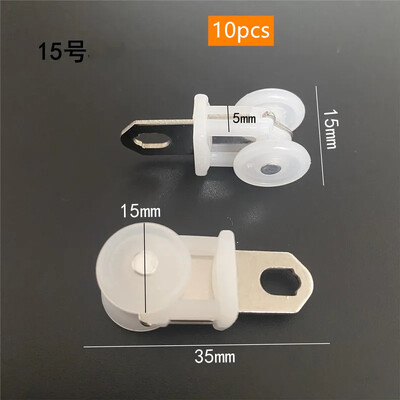 10 vnt. Užuolaidų skriemulys Elektrinis vikšro volas tylus nano ratas nerūdijančio plieno ritinėliai stumdomų langų dekoravimo priedai