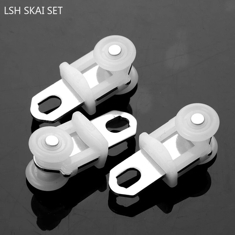 10 vnt. Užuolaidų skriemulys Elektrinis vikšro volas tylus nano ratas nerūdijančio plieno ritinėliai stumdomų langų dekoravimo priedai