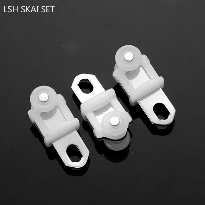 10 vnt. Užuolaidų skriemulys Elektrinis vikšro volas tylus nano ratas nerūdijančio plieno ritinėliai stumdomų langų dekoravimo priedai