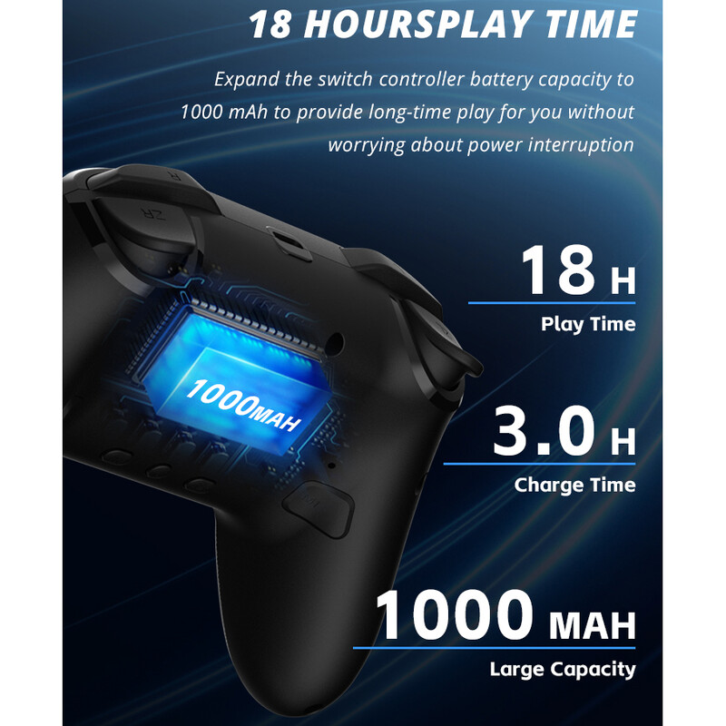 Belaidis valdymas, skirtas Nintendo Switch OLED Lite Android mobilusis telefonas USB laidinis kompiuteris Bluetooth žaidimų pulto valdiklis Game Pad Joystick