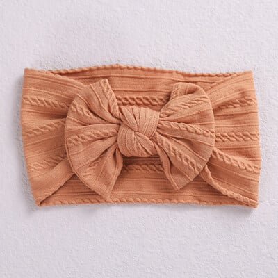 Čelenka s kvetinovou potlačou a mašľou pre bábätká, pletená široká nylonová turban, zábaly na hlavu, darček na detskú oslavu pre dievčatá