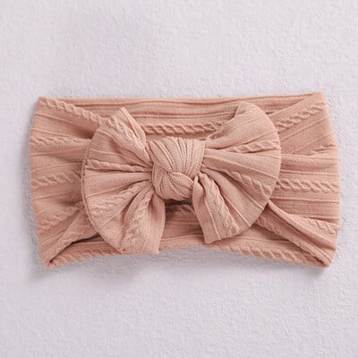 Čelenka s kvetinovou potlačou a mašľou pre bábätká, pletená široká nylonová turban, zábaly na hlavu, darček na detskú oslavu pre dievčatá