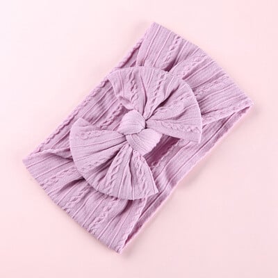 Čelenka s kvetinovou potlačou a mašľou pre bábätká, pletená široká nylonová turban, zábaly na hlavu, darček na detskú oslavu pre dievčatá