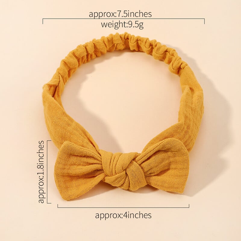 3 vnt./komplektas Mergaičių elastinga galvos juosta kūdikių plaukų aksesuarai naujagimio minkšti lankai galvos apdangalai, spausdinimas, tvarsčių juostelė, juostelė Bowknot plaukų šalikas
