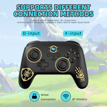 Switch Pro Gamepad Безжичен контролер за игри за Nintend Switch OLED/Lite Джойстик за Steam Yuzu Controle PC