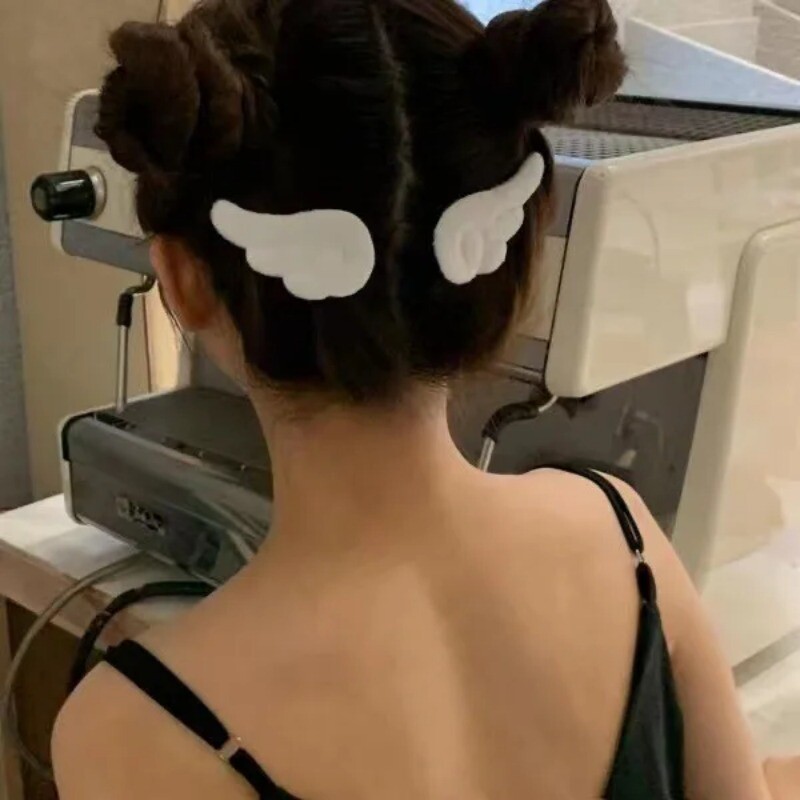 Szuper Aranyos Angyalszárny Plüss Hajtű Gyermek Lány Hajcsat Kiegészítők Barrettes Hajfogantyú Fejdísz Fejfedők Hajcsat Díszek