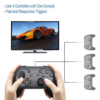 Ασύρματο χειριστήριο Bluetooth Joystick για Nintendo Switch Pro Mando Gamepad Συμβατό με Nintendo Switch/Lite/Switch OLED