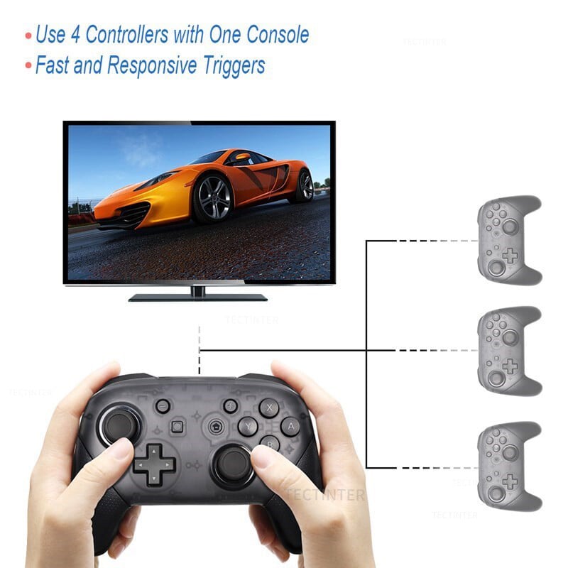 Controler wireless Bluetooth Joystick pentru Nintendo Switch Pro Mando Gamepad compatibil cu Nintendo Switch/Lite/Switch OLED