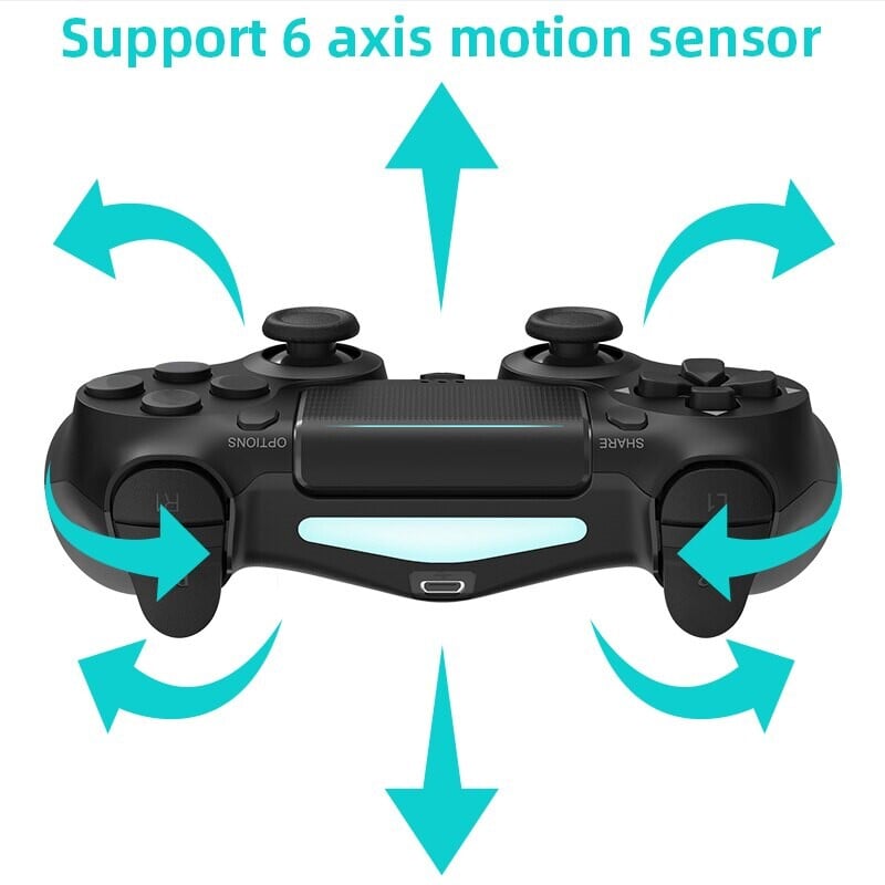 Herný ovládač DATA FROG kompatibilný s Bluetooth pre PS4/Slim/Pro, bezdrôtový gamepad pre PC, duálny vibračný joystick pre iOS/Android